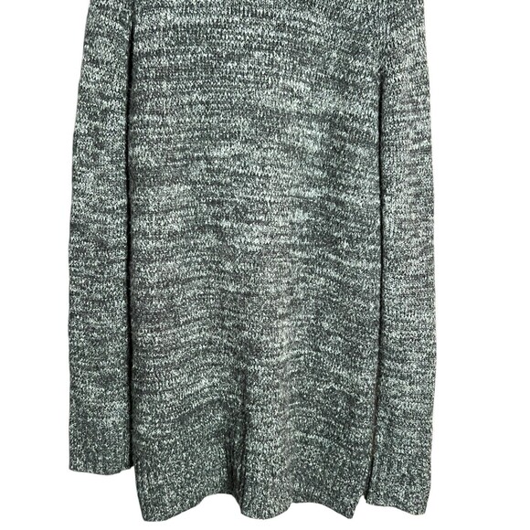 Zara Twisted Midi Knit Sweater Dress Wool Blend Mock Neck Long Sleeve Gray Sz L - Picture 3 of 12